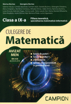 Culegere de matematica - Clasa a IX-a semestrul 1, specializare matematica-informatica