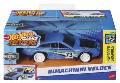 HOT WHEELS MASINUTA METALICA CU SISTEM PULL BACK DIMACHINNI VELOCE SCARA 1:43
