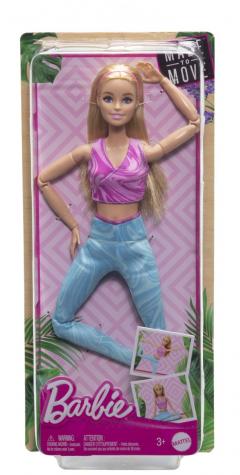 Papusa - Barbie Made to Move - Blonda cu top mov