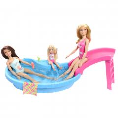 Papusa - Barbie blonda cu piscina