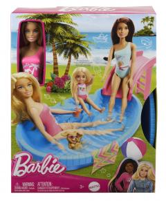 Papusa - Barbie blonda cu piscina
