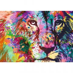 Puzzle 1000 piese - Leul colorat