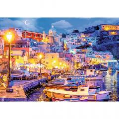 Puzzle 1000 piese - Insula Procida pe timpul noptii