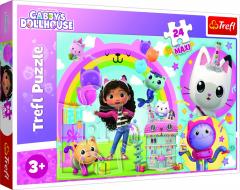 Puzzle 24 piese - Maxi - Gabby's Dollhouse - Casa lui Gabby