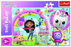 Puzzle 24 piese - Maxi - Gabby's Dollhouse - Casa lui Gabby
