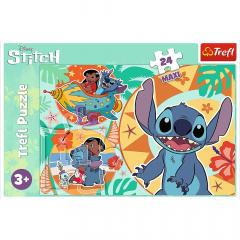 Puzzle 24 piese - Maxi - Lilo & Stitch - Ziua vesela a lui Lilo si Stitch
