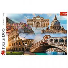 Puzzle 1500 piese - Locuri favorite din Italia