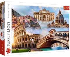 Puzzle 1500 piese - Locuri favorite din Italia