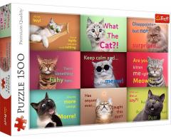 Puzzle 1500 piese - Pisicute amuzante