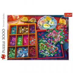 Puzzle 3000 piese - O seara de puzzle-uri
