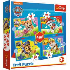 Puzzle 4 in 1 - Patrula catelusilor - Echipa