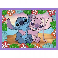 Puzzle 4 in 1 - Lilo & Stitch - Ziua fermecata