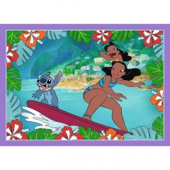 Puzzle 4 in 1 - Lilo & Stitch - Ziua fermecata