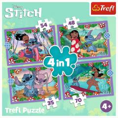 Puzzle 4 in 1 - Lilo & Stitch - Ziua fermecata