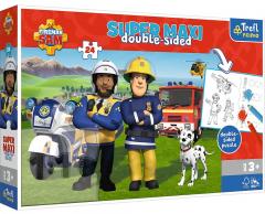Puzzle 24 piese - Trefl Primo - Super Maxi - Pompierul Sam - Echipa pompierilor