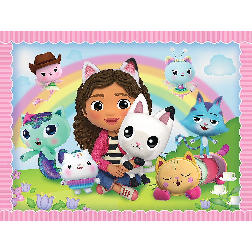 Puzzle 2 in 1 - Gabby's Dollhouse - Gabi si prietenii ei - Trefl