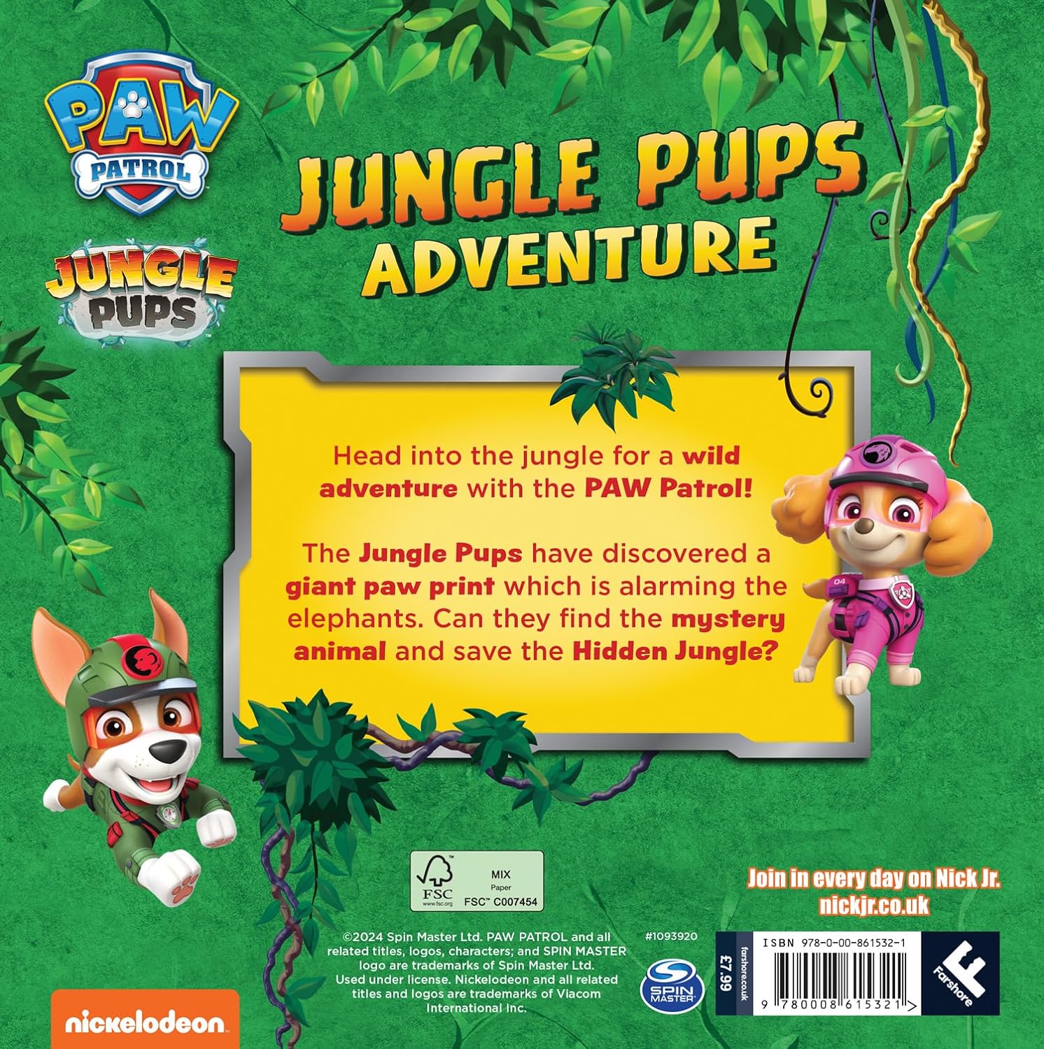 PAW Patrol Jungle Pups Adventure Picture Book - Paw Patrol