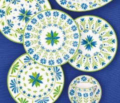 Set 4 farfurii - Flowers Garden