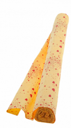 Hartie floristica - Galben + Inimi