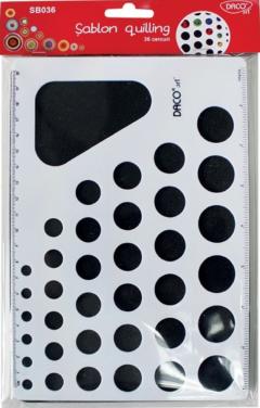 Sablon quilling - 36 cercuri