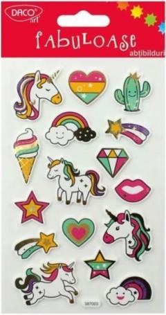 Set 15 stickere - Unicorni fabulosi