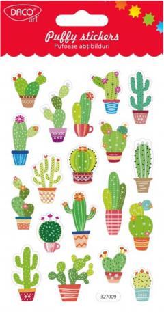 Set stickers - Puffy Stickers - Cactusi pufosi
