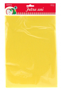 Accesorii craft - Fetru uni galben