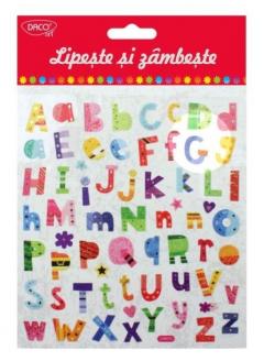 Set stickere - Lipeste si zambeste - Litere vesele