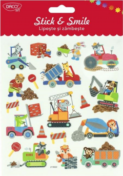 Set stickere - Lipeste si zambeste - Utilaje