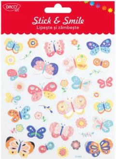 Set stickers - Lipeste si zambeste - Fluturi 