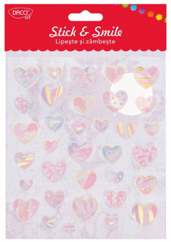 Stickere - Stick and Smile - Inimi pastel