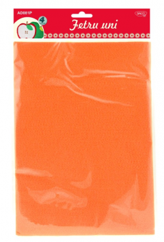 Accesorii craft - Fetru uni portocaliu