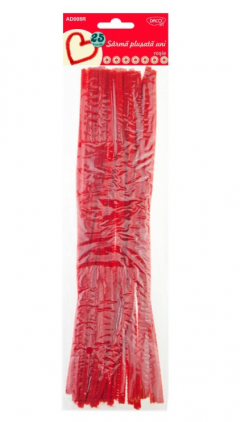 Accesorii craft - Sarma plusata - Rosu