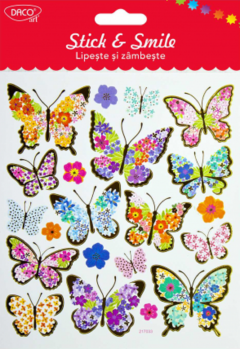 Stickere - Stick and Smile - Fluturi colorati