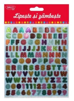 Stickere - Lipeste si zambeste - Litere si cifre