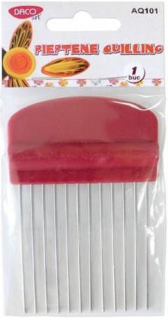 Pieptene quilling - Rosu