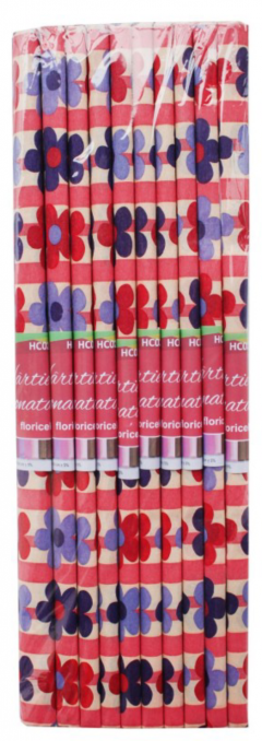 Hartie creponata - Floricele - pret pe bucata