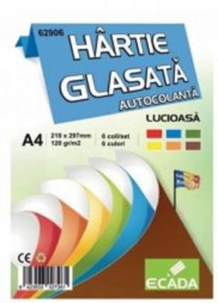 Set 6 coli hartie glasata - Multicolor