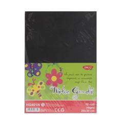 Set 10 coli hartie gumata - Negru
