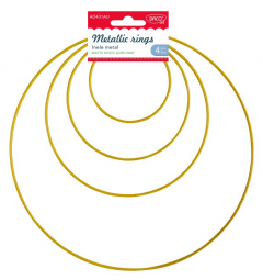 Accesorii craft - Inele metal - Gold