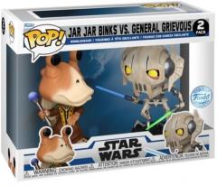 Set 2 figurine - Pop! Star Wars: Jar Jar Binks Vs General Grevious