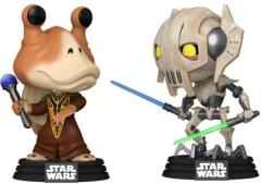 Set 2 figurine - Pop! Star Wars: Jar Jar Binks Vs General Grevious