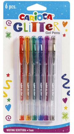 Set 6 pixuri cu gel - Glitter