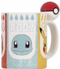 Set 2 Cani cu maner 3D - Pokeball