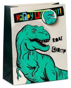 Punga de cadou - Large - Happy Birthday Dinosauria