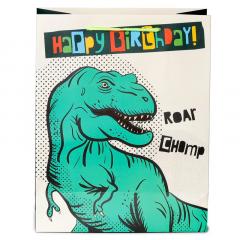 Punga de cadou - Large - Happy Birthday Dinosauria