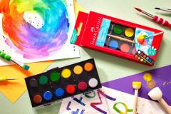 Set 12 acuarele cu pensula