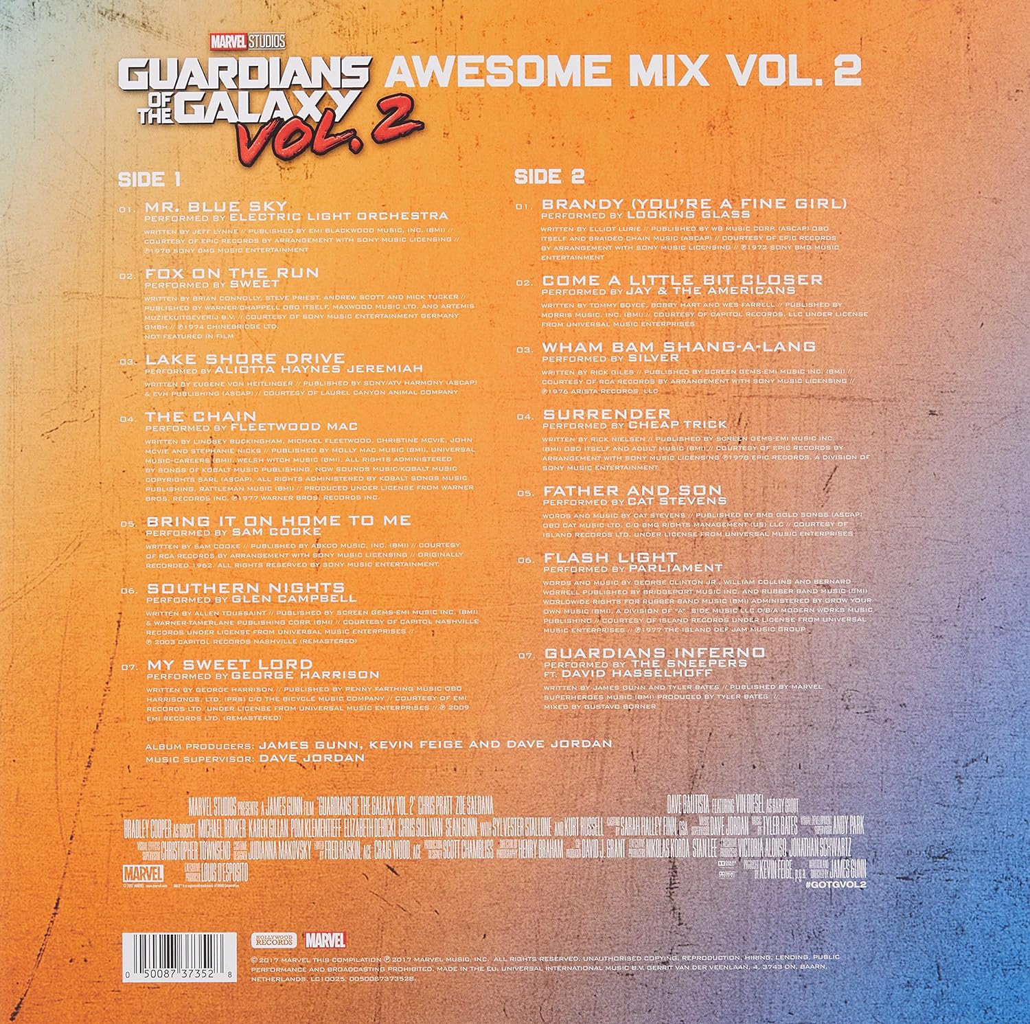 Guardians Of The Galaxy Vol. 2 Awesome Mix Vol. 2 - Vinyl - Various Artists