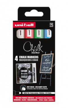 Set 4 markere cu creta lichida - Chalk - Multicolor