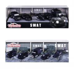 MAJORETTE MASINUTE METALICE SET 5 MASINI SWAT